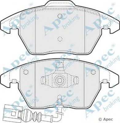 APEC BRAKING pad1313 -  Комплект тормозных колодок, дисковый тормоз